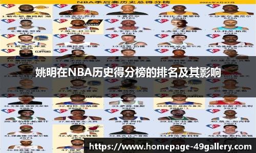 姚明在NBA历史得分榜的排名及其影响